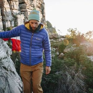 COPY - Cotopaxi Men's Fuego Puffer Down Jacket - True Blue/Mustard - Small